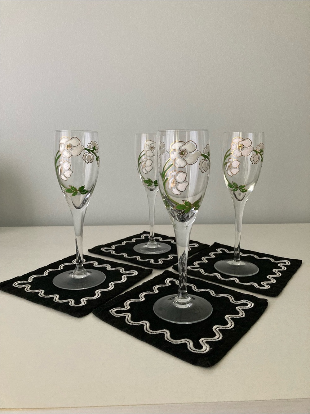 Perrier-Jouet champagne flutes